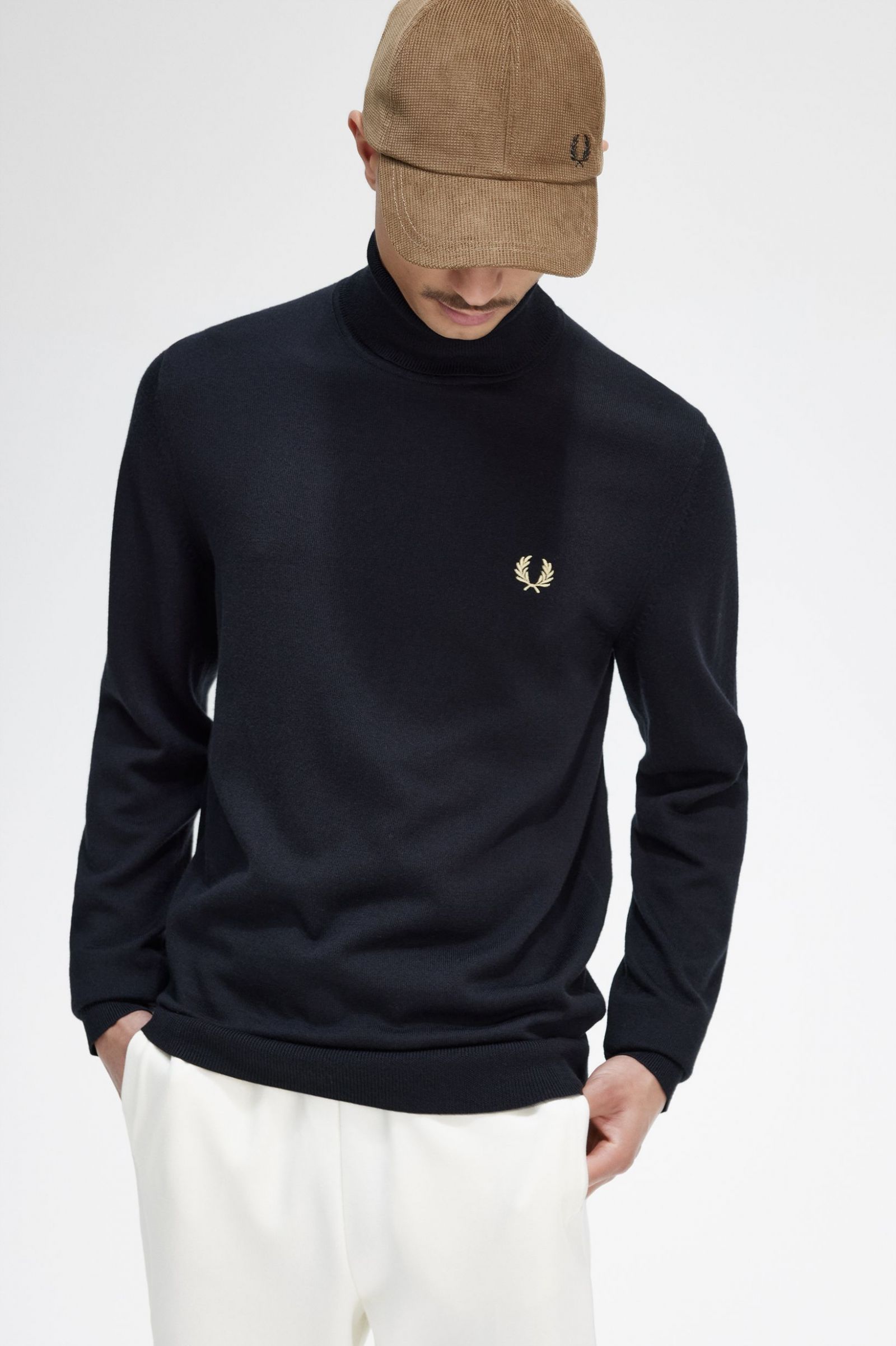 Fred perry roll outlet neck jumper