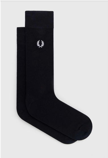 Fred Perry Classic Laurel Wreath Sock Navy / Snow White