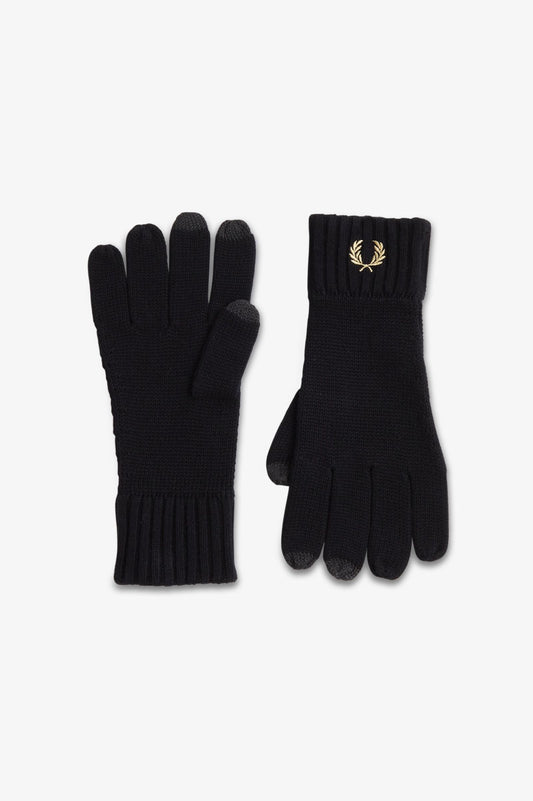 Fred Perry Twin Tipped Laurel Wreath Gloves Black