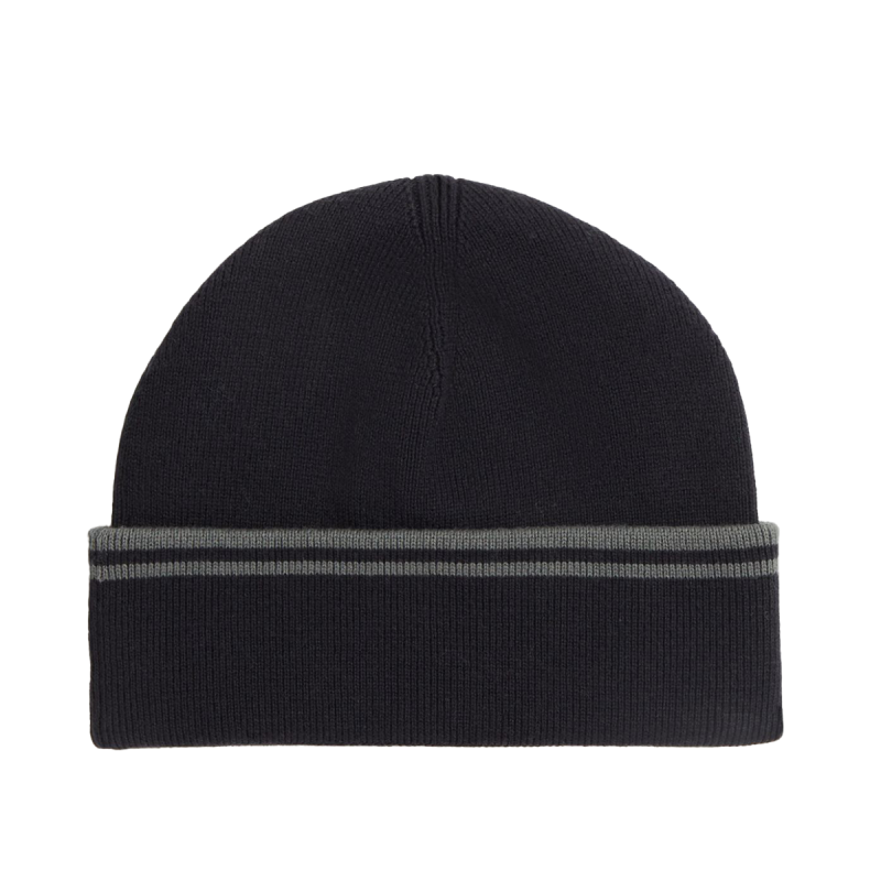 Fred Perry Twin Tipped Merino Wool Beanie Black / Field Green