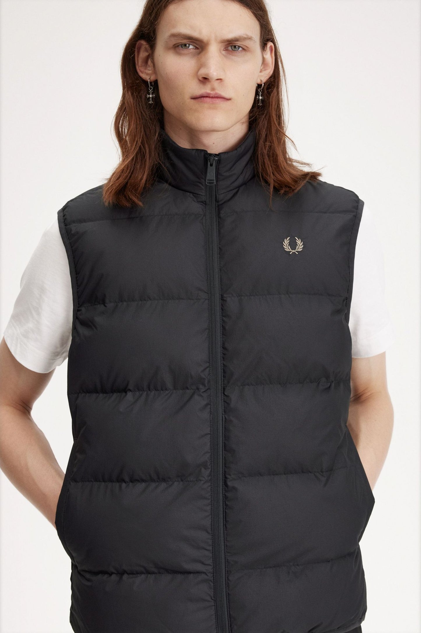 Fred Perry Insulated Gilet Anchor Grey