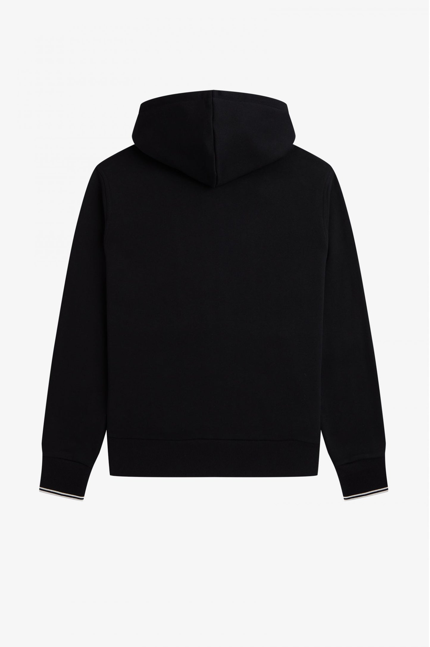 Fred Perry Hooded Zip Through Sweatshirt Black