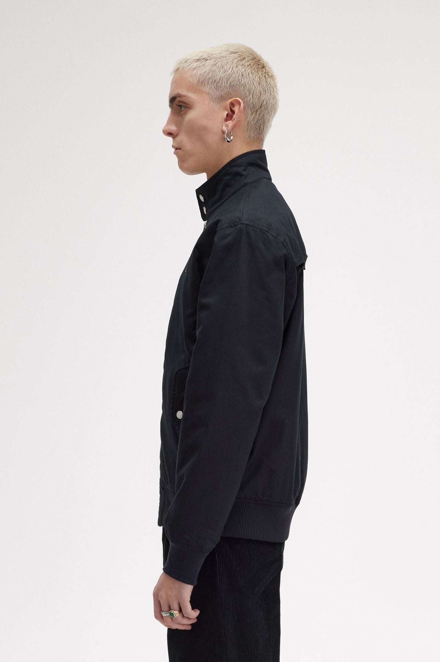 Fred Perry Padded Harrington Jacket Black