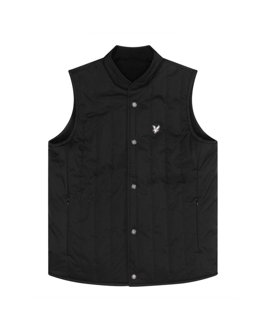 Lyle & Scott Premium Reversible Quilted Gilet Lacquer