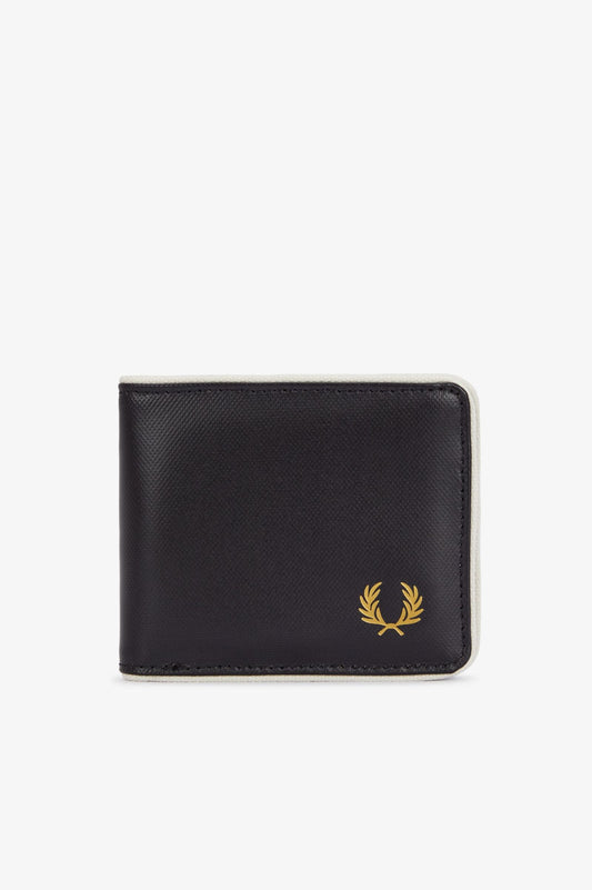 Fred Perry Laurel Wreath Billfold Wallet Black / Ecru