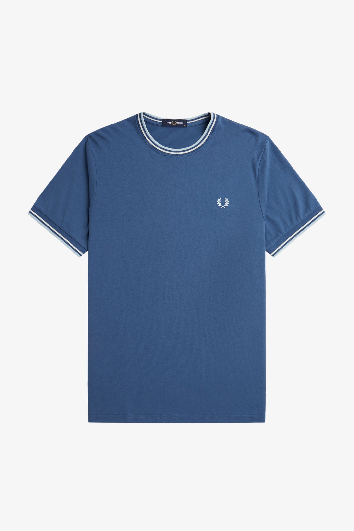 Fred Perry Twin Tipped T-Shirt Midnight Blue / Ecru / Lightice