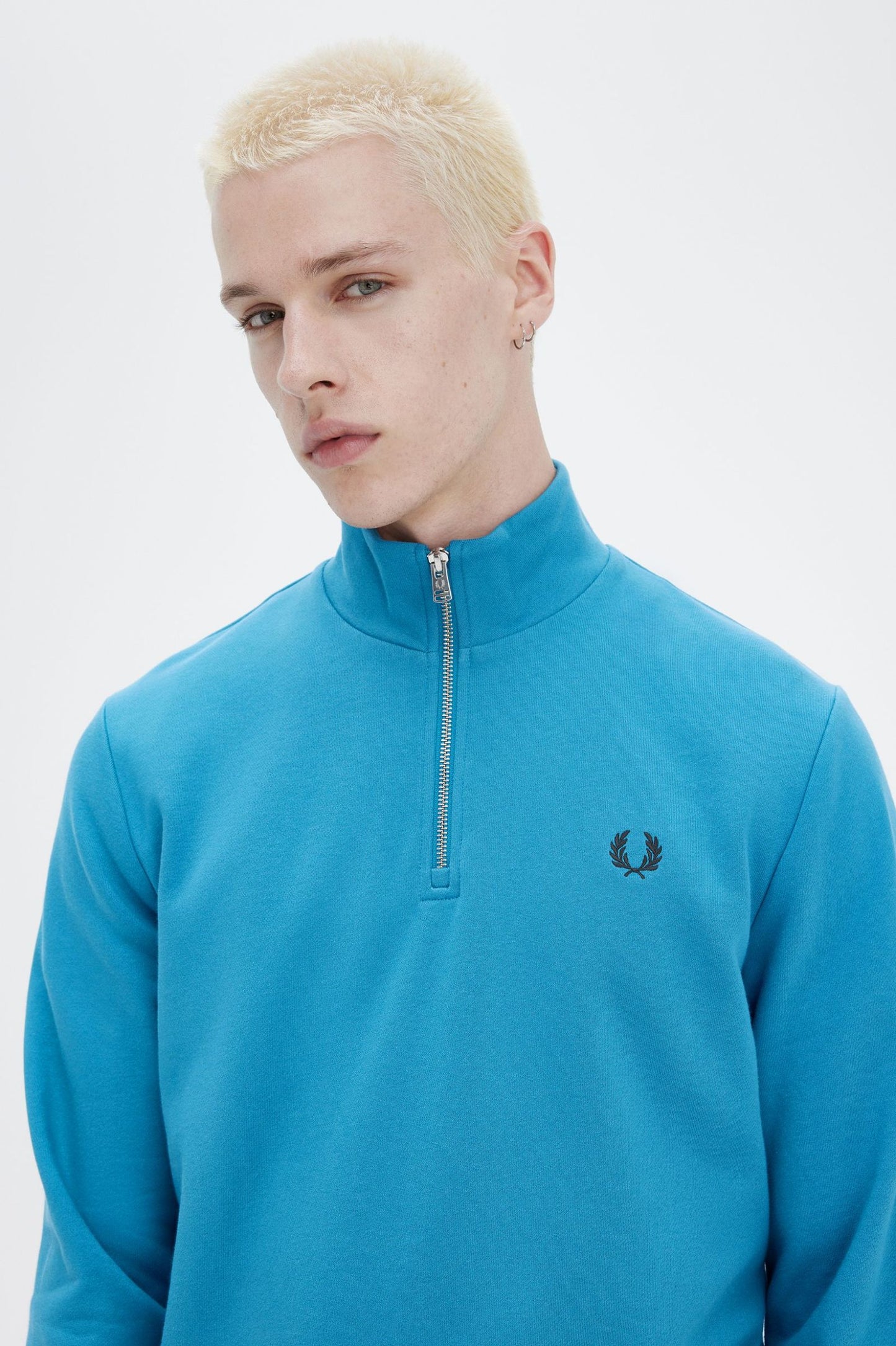 Fred Perry Half Zip Sweatshirt Ocean Bay / Navy