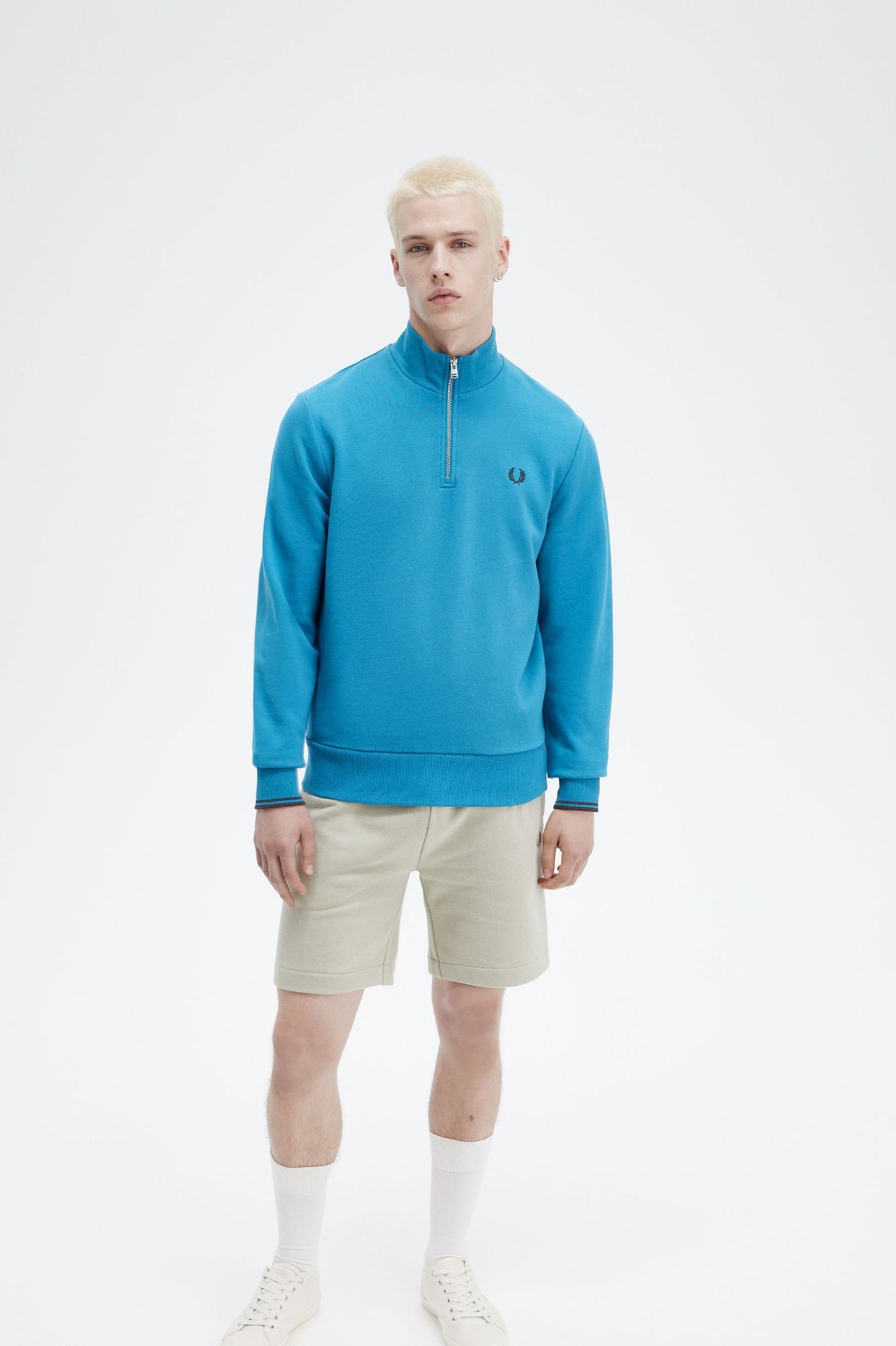 Fred Perry Half Zip Sweatshirt Ocean Bay / Navy