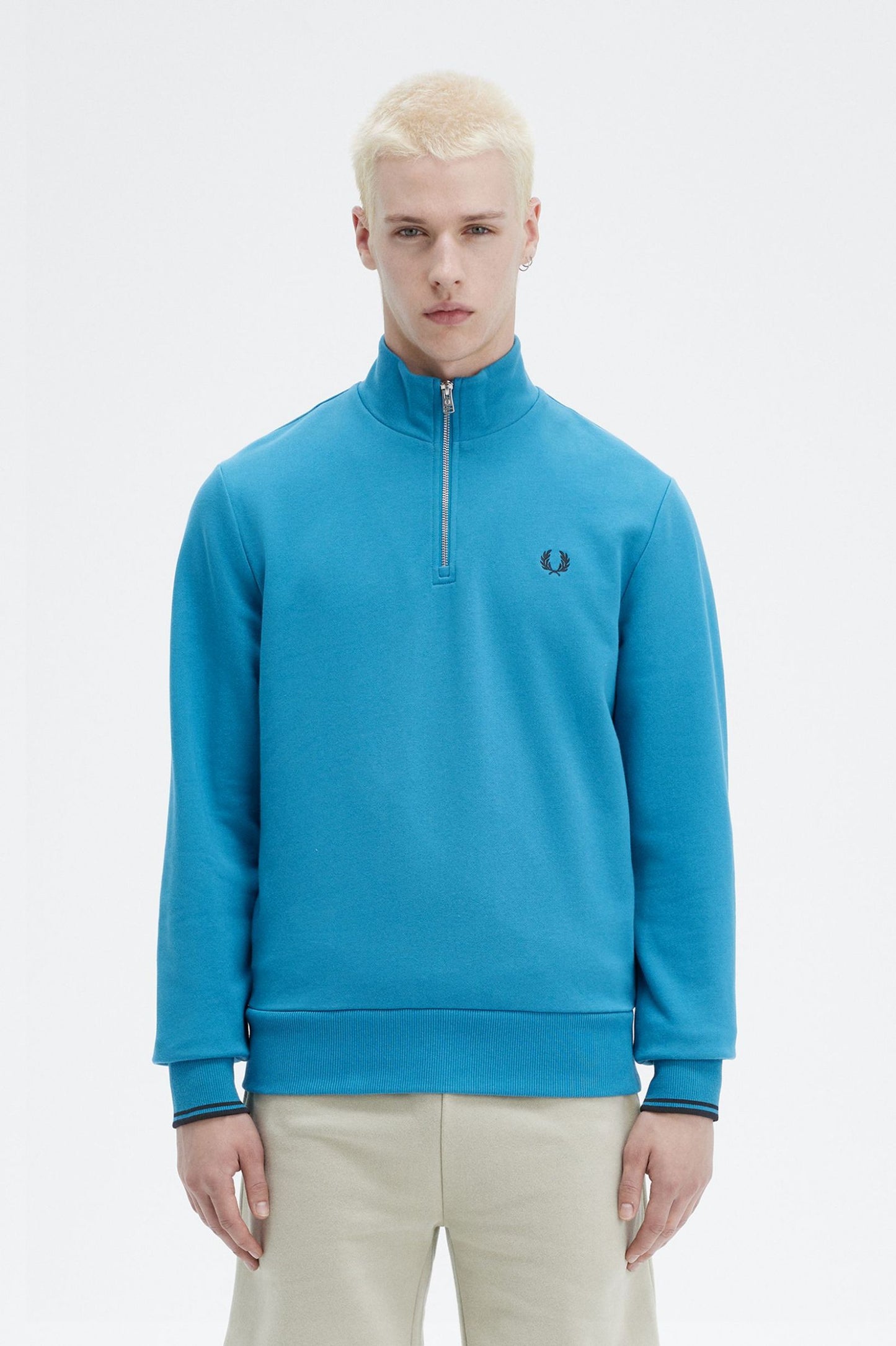 Fred Perry Half Zip Sweatshirt Ocean Bay / Navy