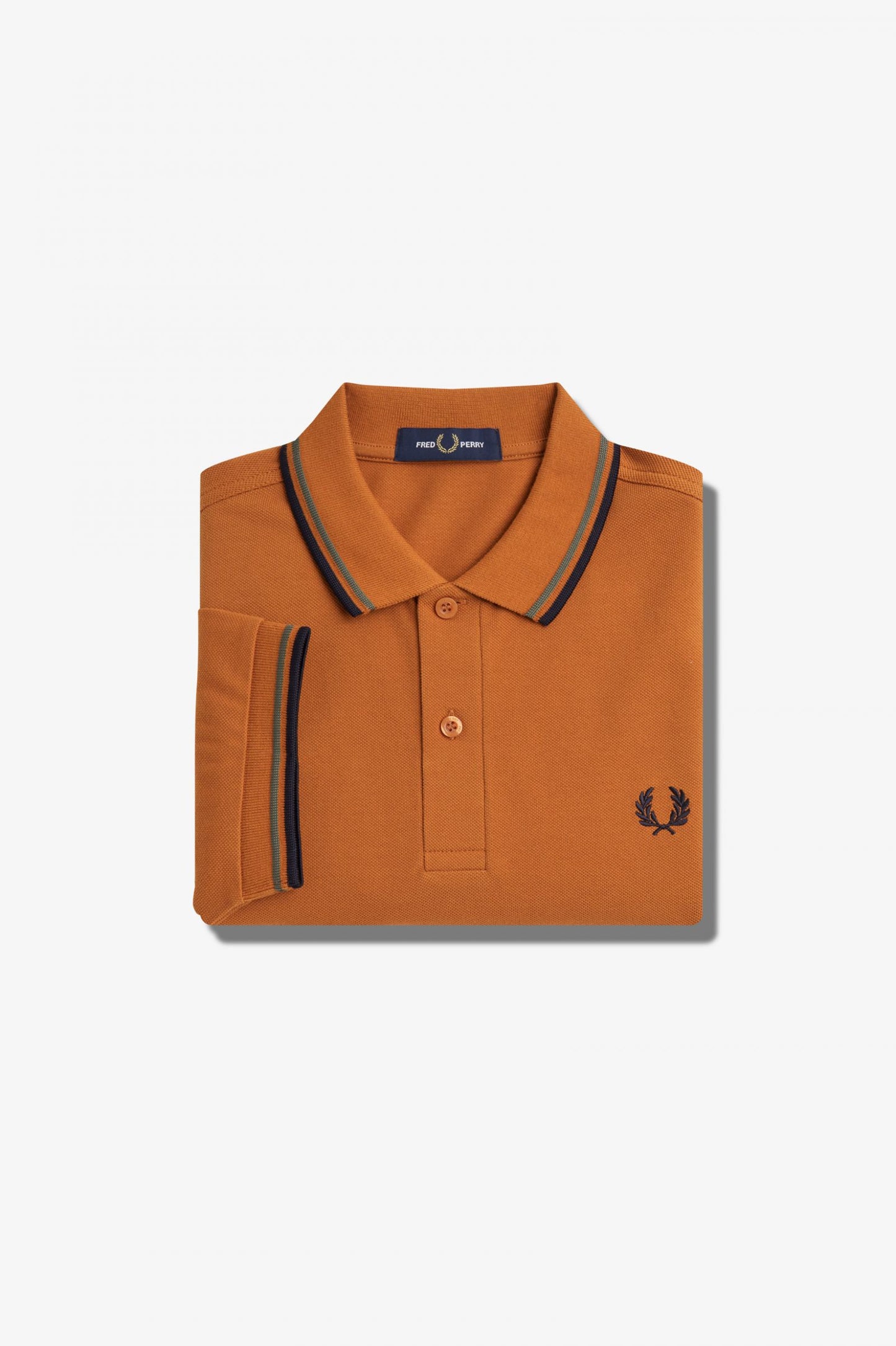 Fred Perry Polo M3600 Nut Flake / Field Green / Navy