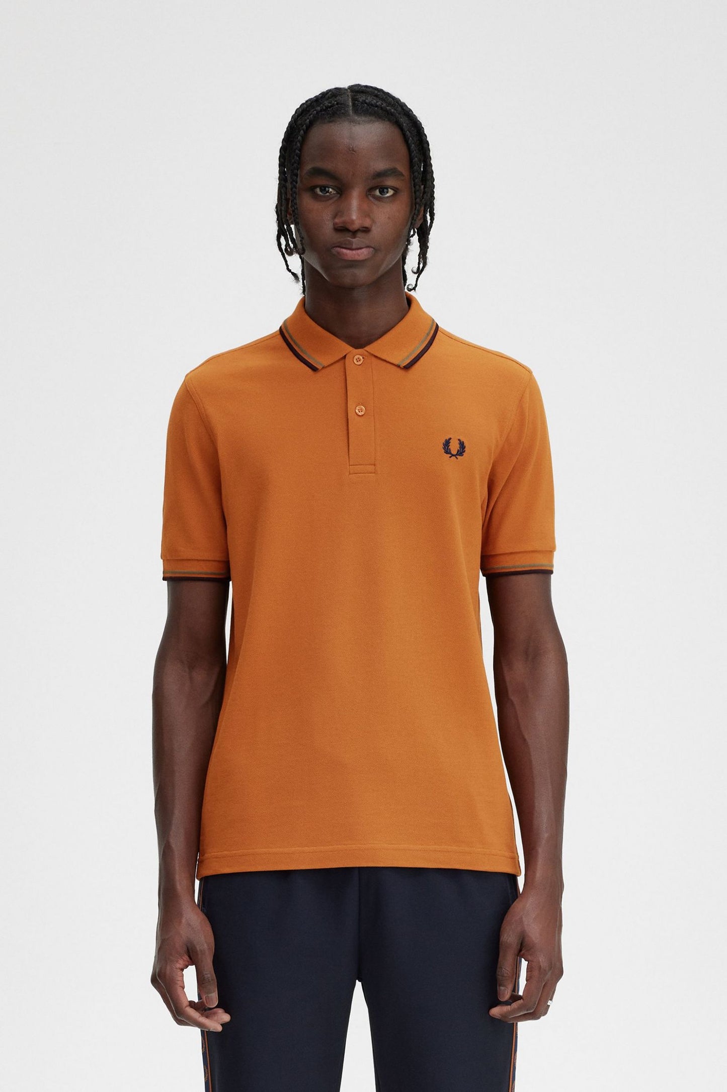 Fred Perry Polo M3600 Nut Flake / Field Green / Navy