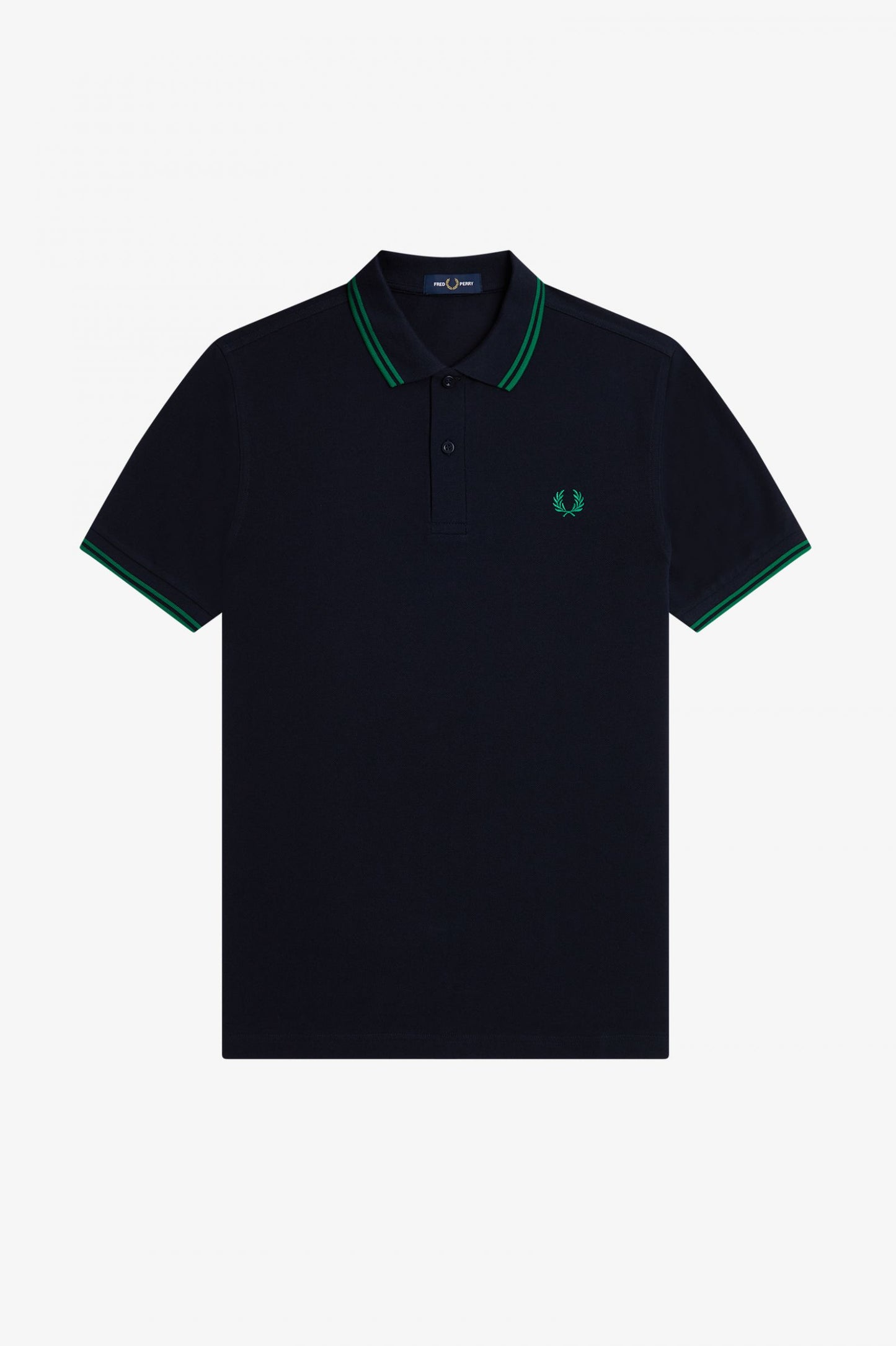 Fred Perry Polo M3600 Navy / Fred Perry Green/ Fred Perry Green