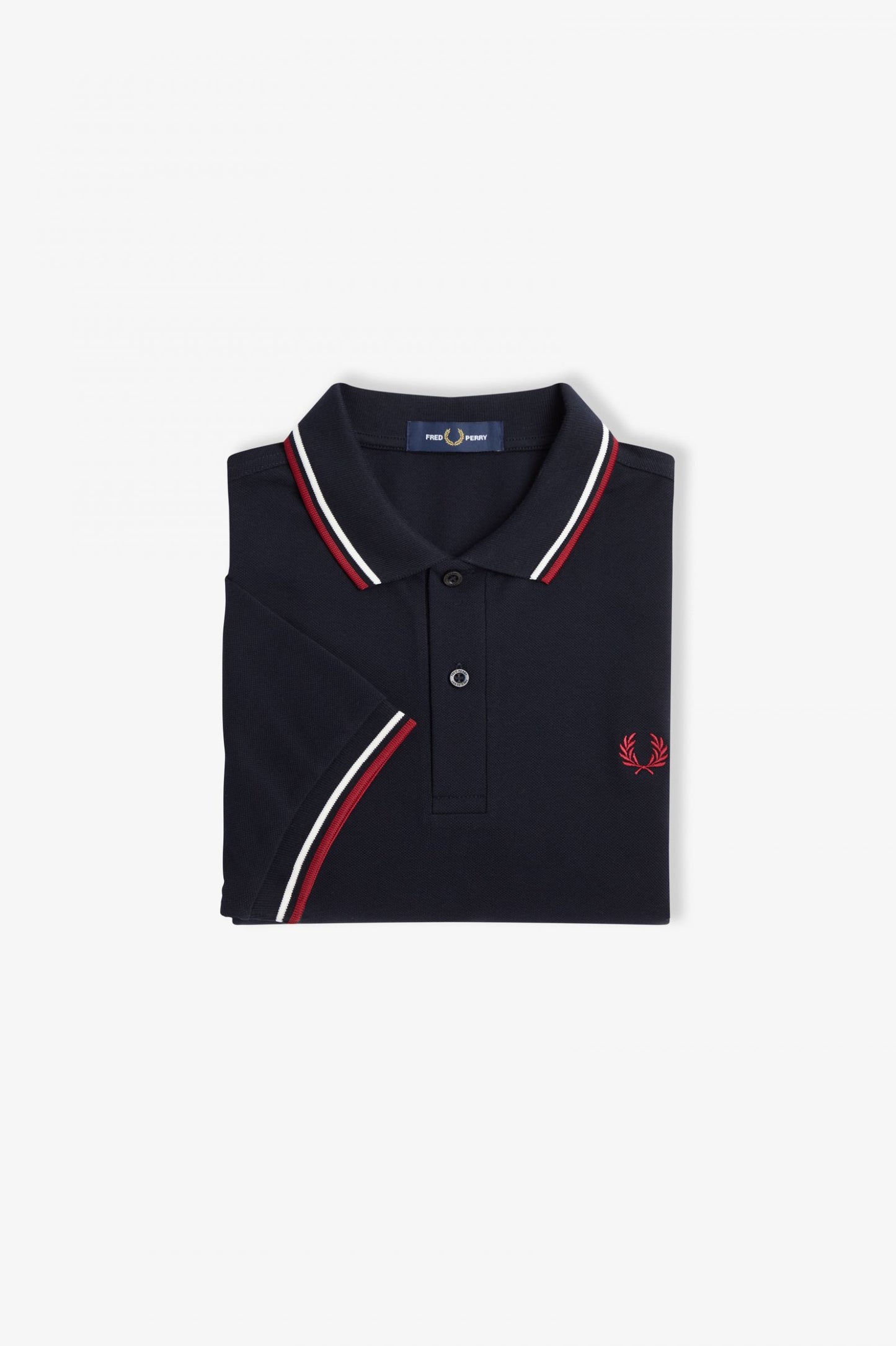 Fred Perry Polo Navy / SWHT / BNTRED