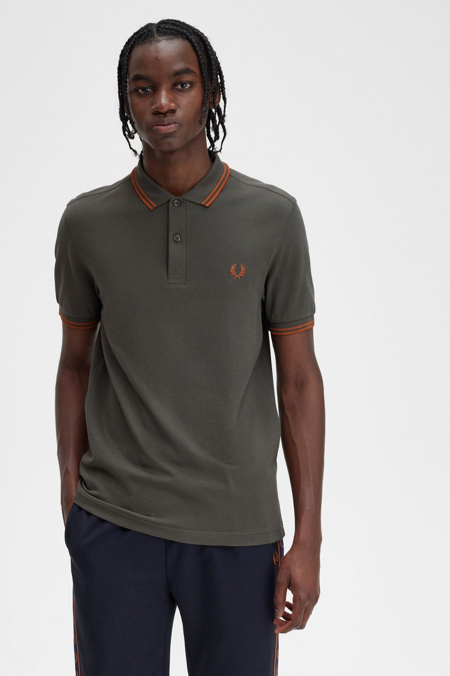 Fred Perry Polo M3600 Field Green / Nut Flake  / Nut Flake