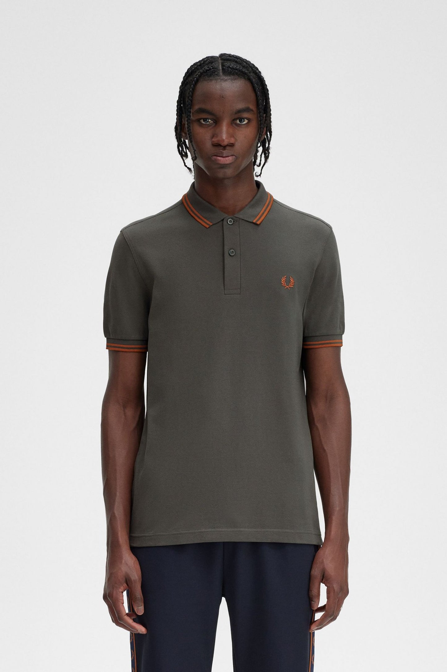 Fred Perry Polo M3600 Field Green / Nut Flake  / Nut Flake