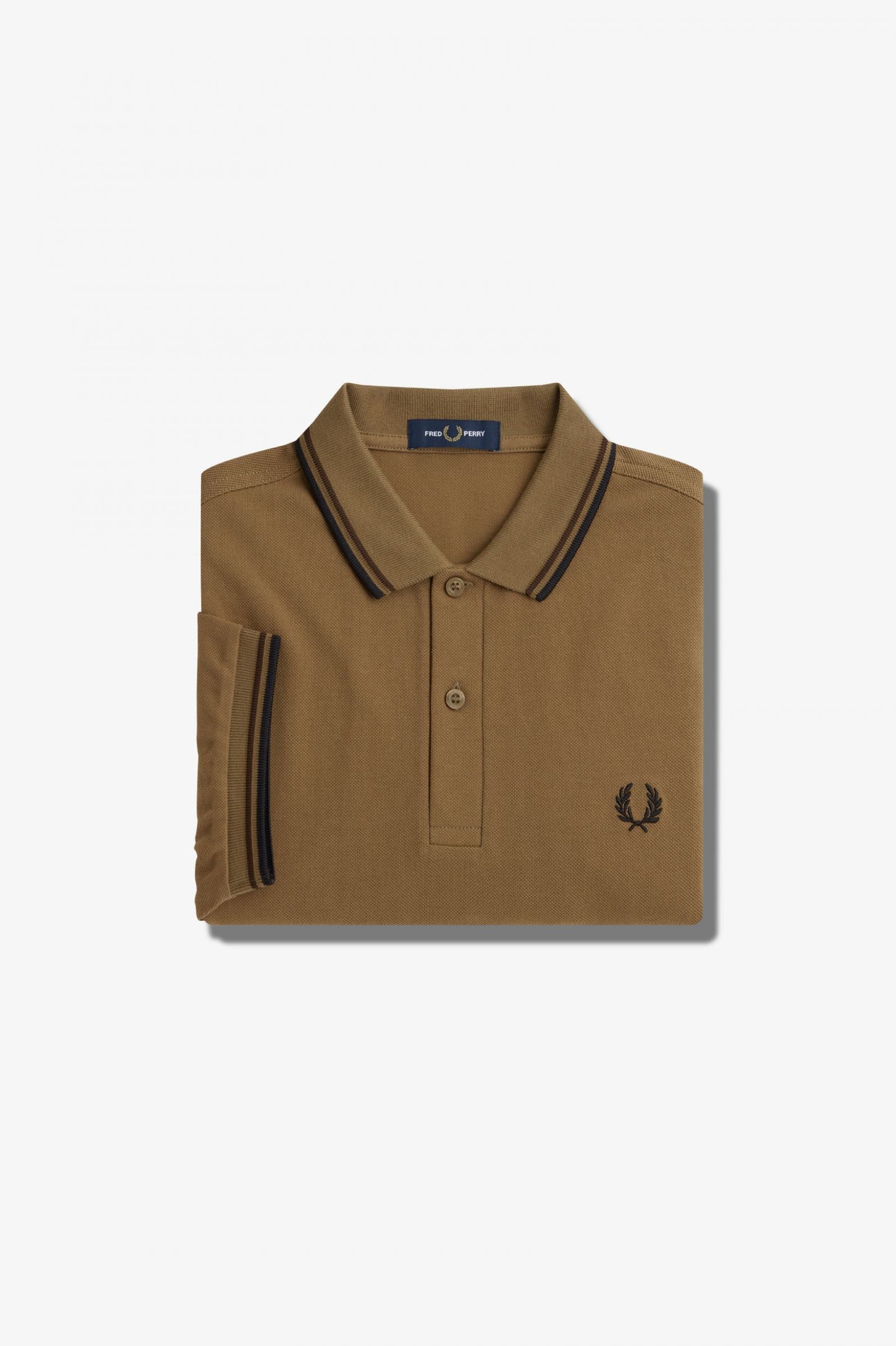 Fred Perry Polo M3600 Shaded Stone / Burnt Tobacco/ Black