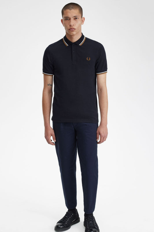 Fred Perry Polo M3600 Navy / Snowwhite / Softstone