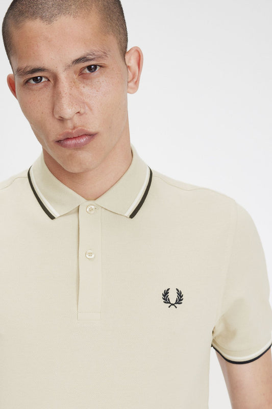 Fred Perry Polo M3600 Oatmeal / Ecru / Black