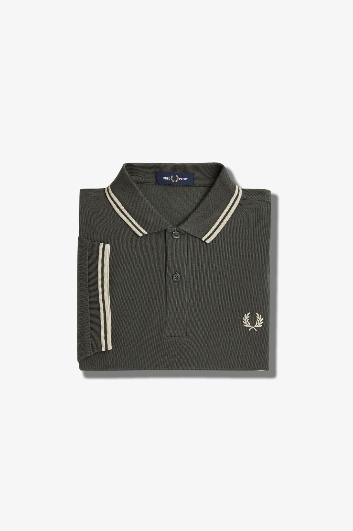 Fred Perry Polo M3600 Fieldgreen / Oatmeal
