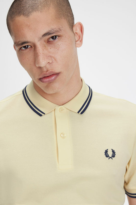 Fred Perry Polo M3600 Icecream / French Navy