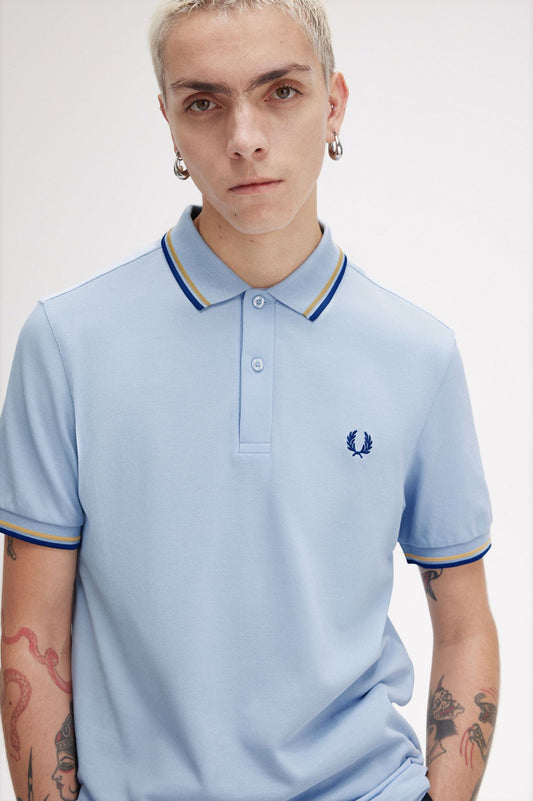 Fred Perry Polo M3600 Lightsmoke / Honeycomb / Shaded Cobalt