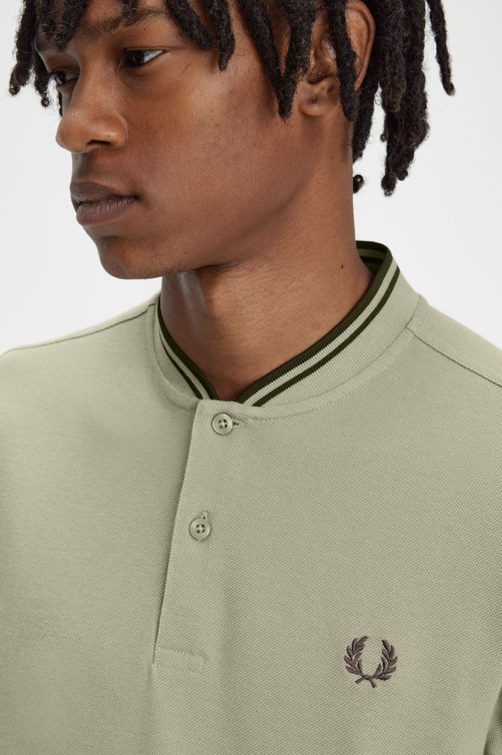 Fred perry bomber collar polo hotsell