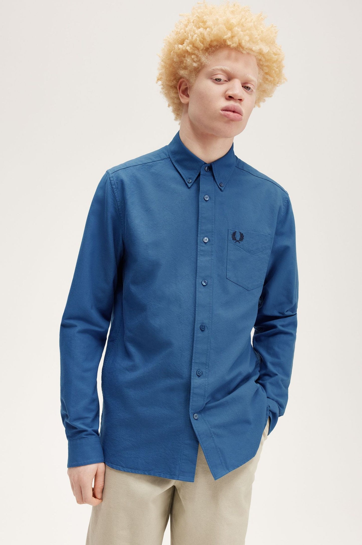 Fred Perry Oxford Shirt Midnight Blue