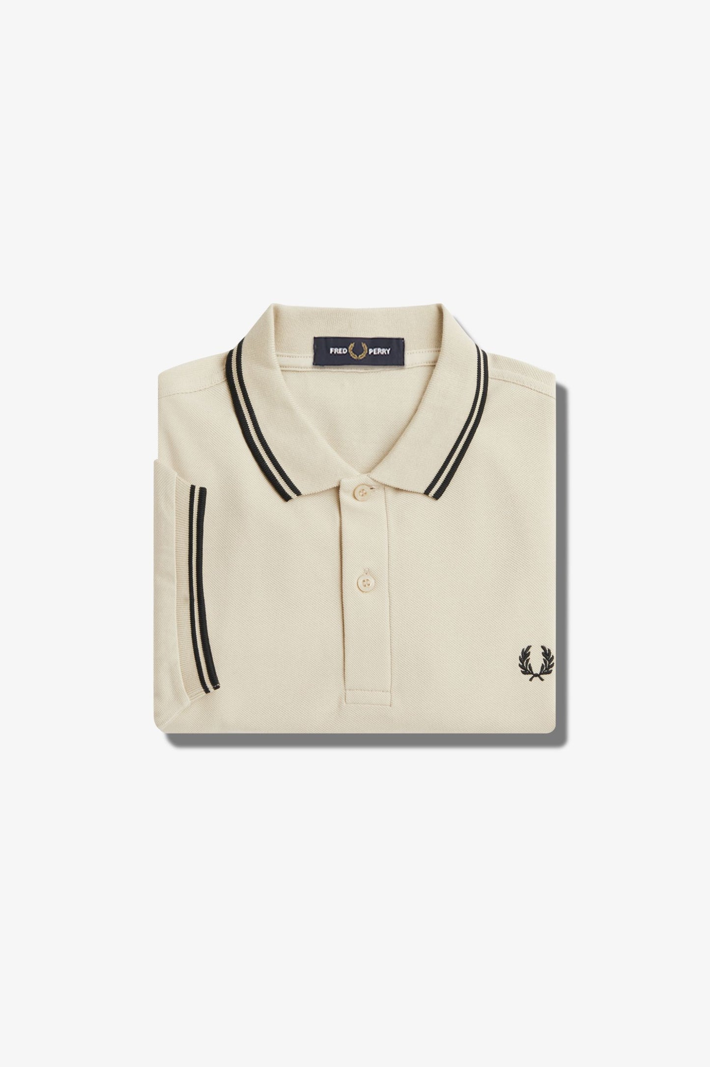 Fred Perry Back Graphic Polo Shirt Oatmeal