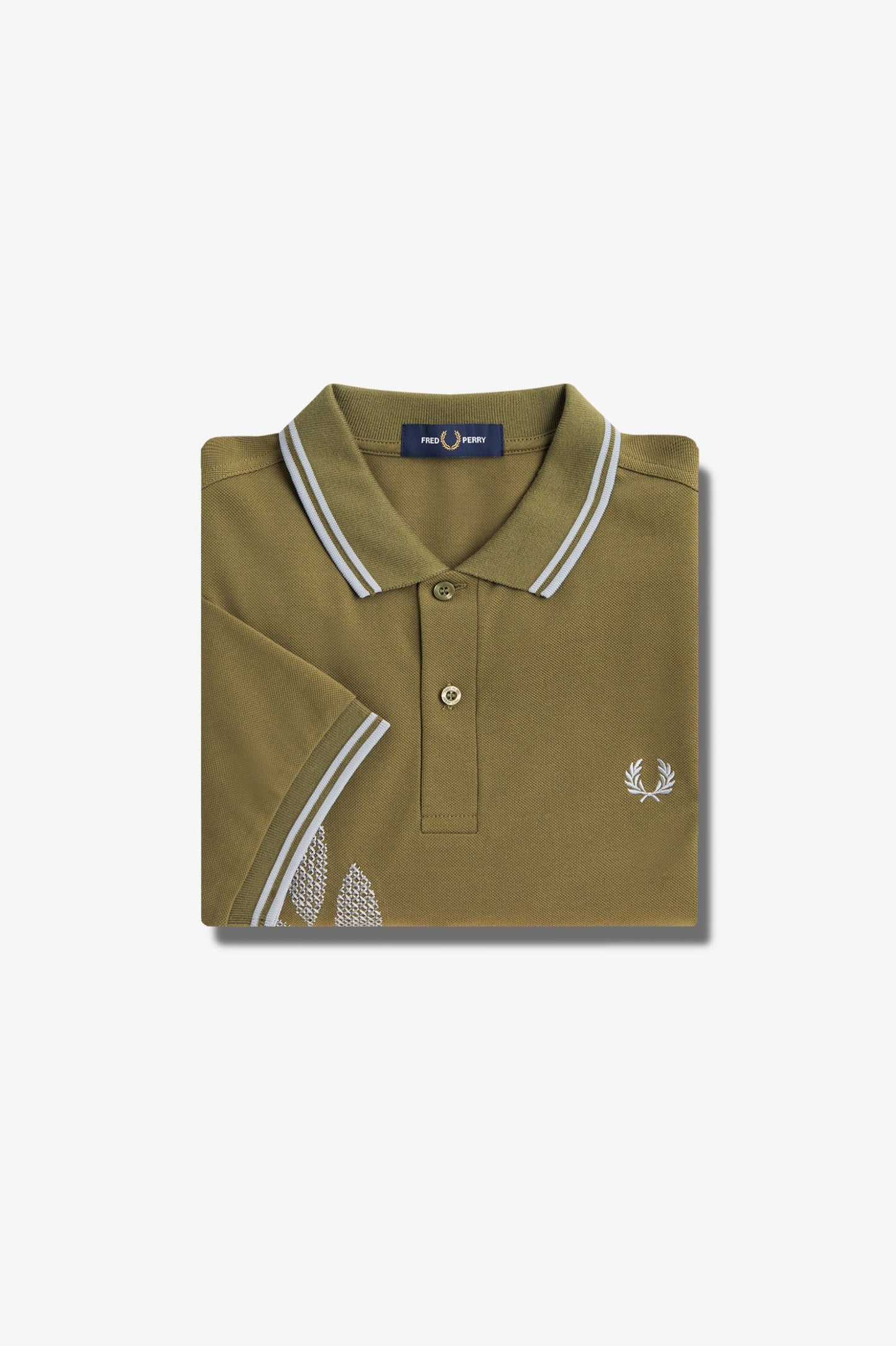 Fred Perry Cross Stitch Laurel Wreath Fred Perry Shirt Uniform Green