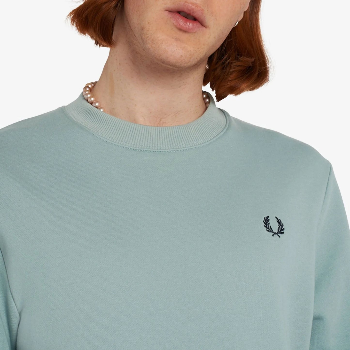 Fred Perry Crew Neck Sweatshirt Silverblue