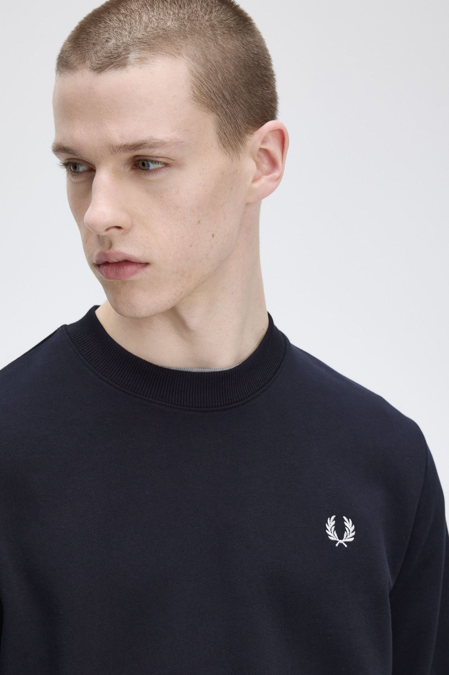 Fred Perry Crew Neck Sweatshirt Navy