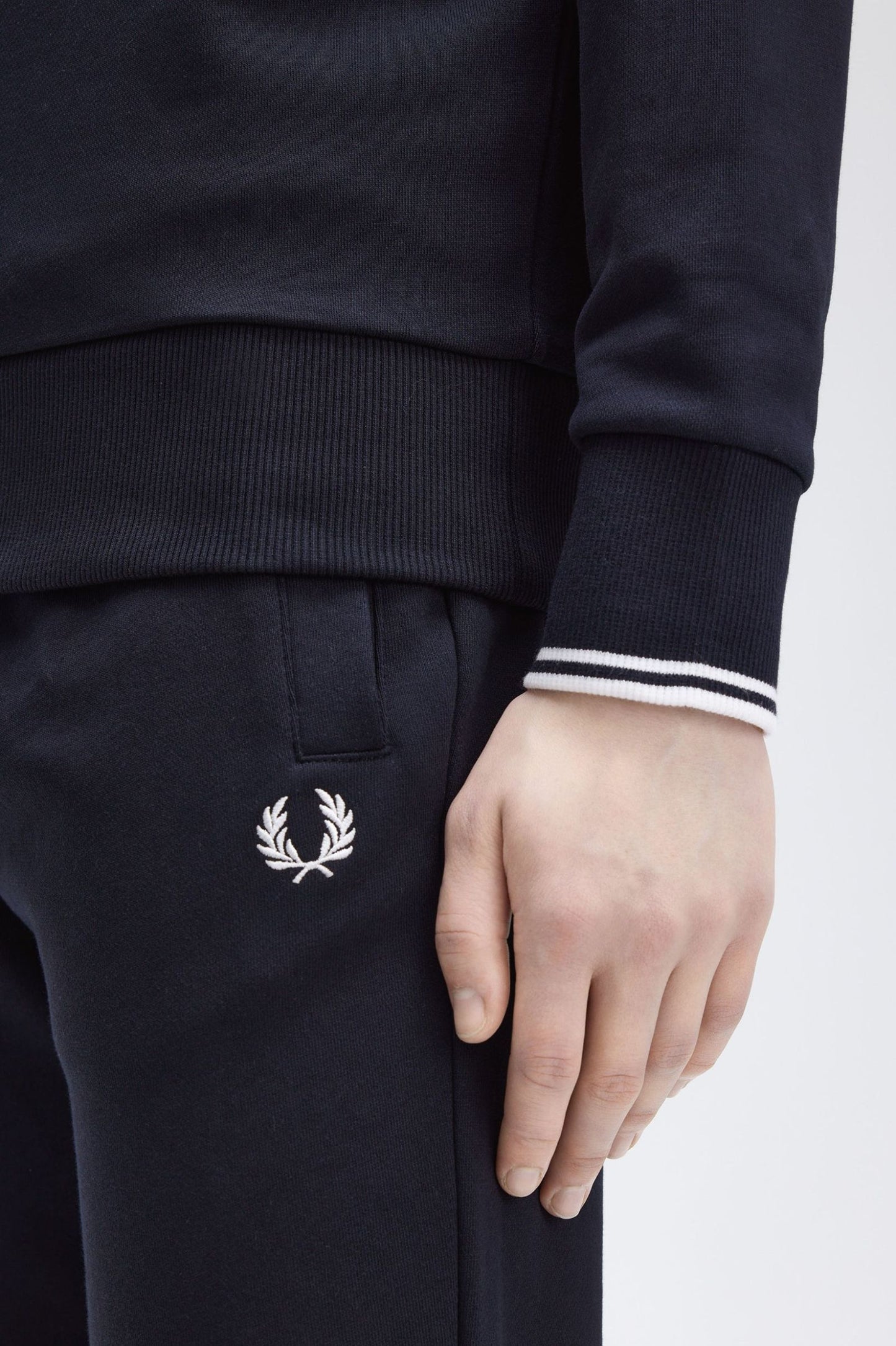 Fred Perry Crew Neck Sweatshirt Navy