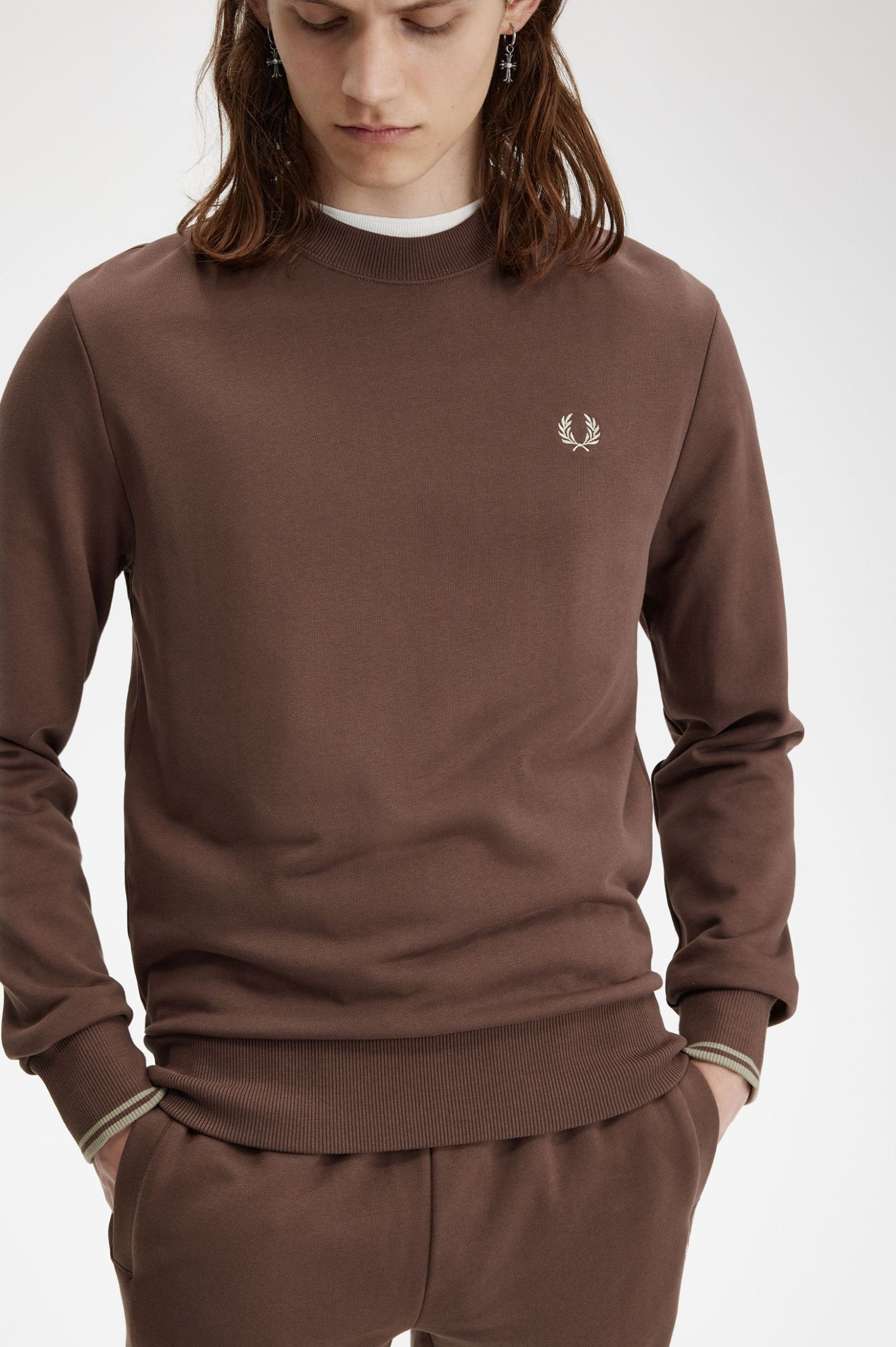 Fred perry merino crew neck jumper best sale