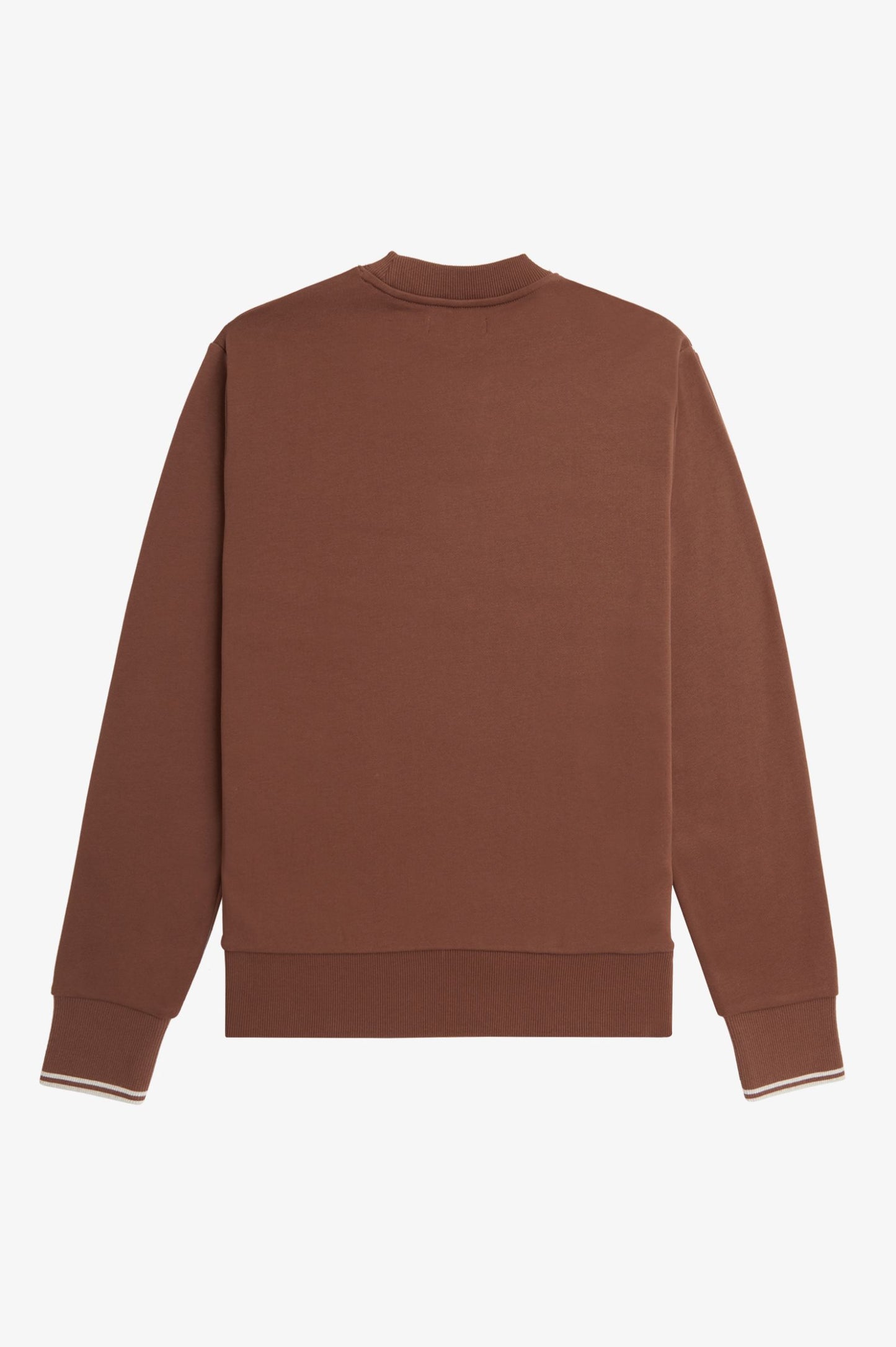 Fred Perry Crew Neck Sweatshirt Whisky Brown / Porridge Marl