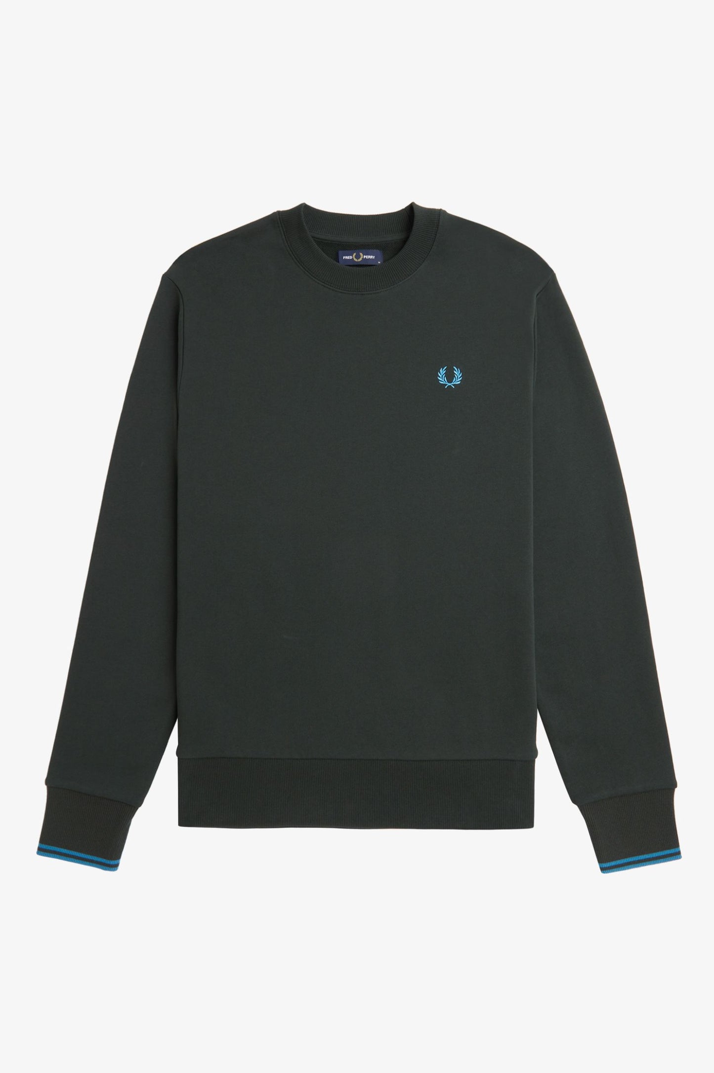 Fred Perry Crew Neck Sweatshirt Nightgreen / Ocean