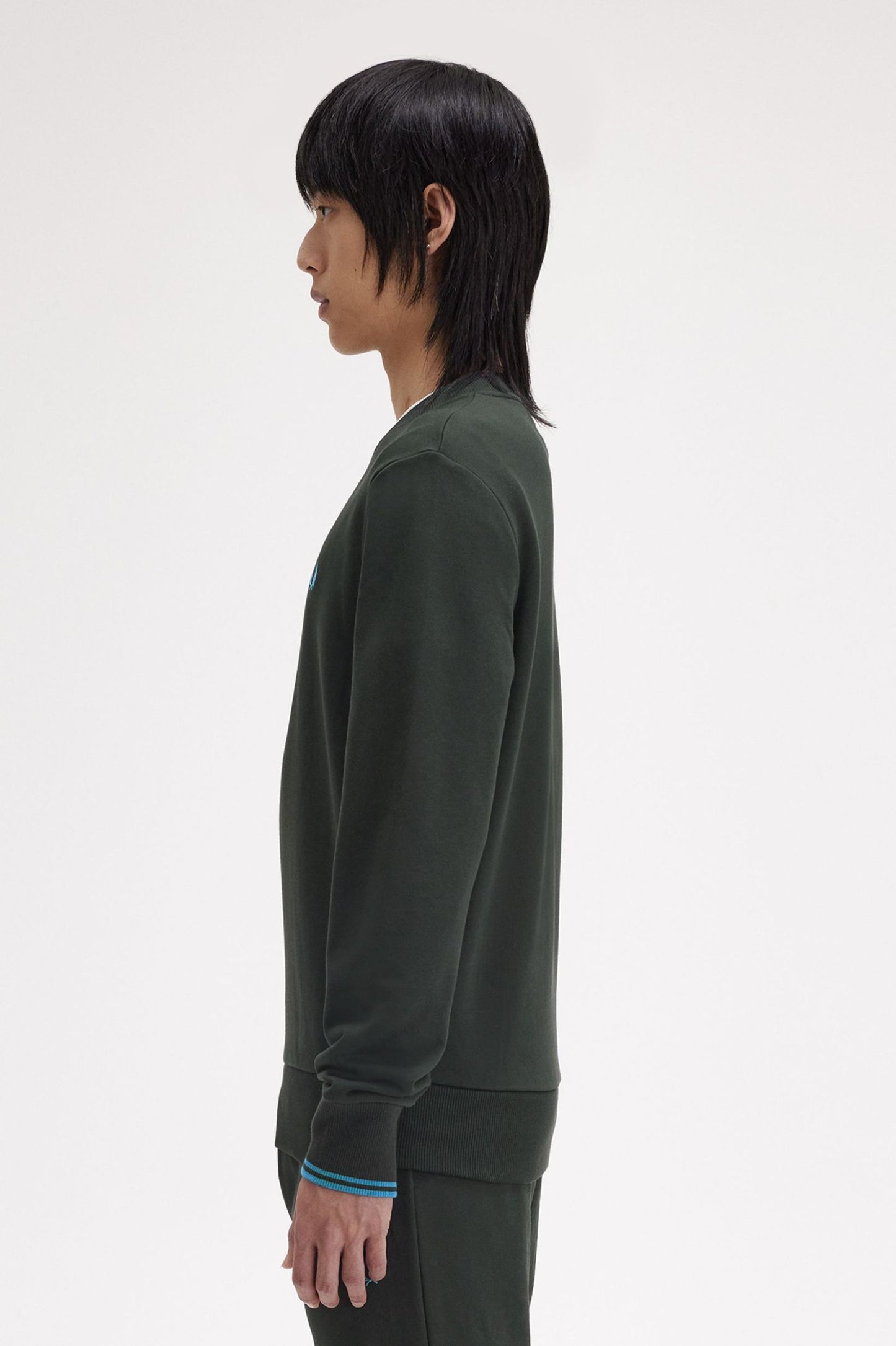 Fred Perry Crew Neck Sweatshirt Nightgreen / Ocean