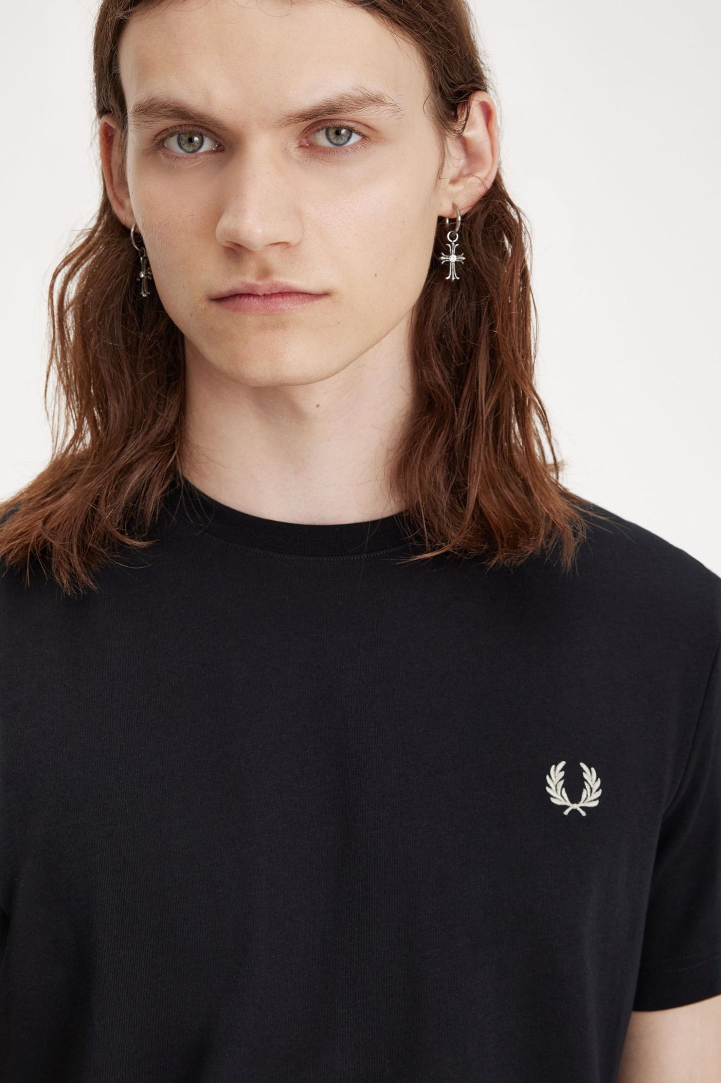 Fred Perry Abstract Graphic T-Shirt Black