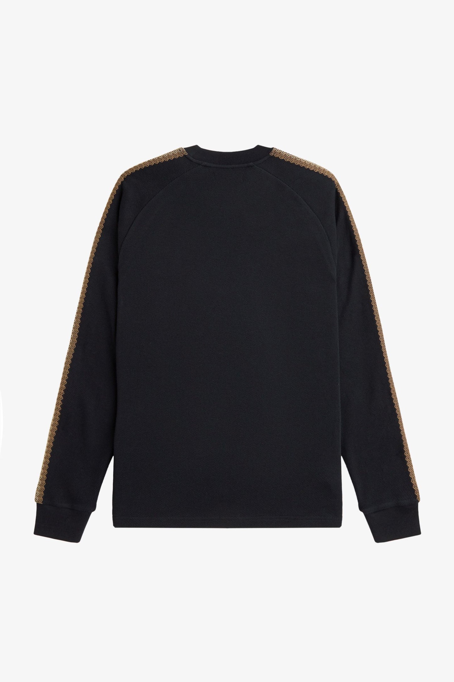 Fred Perry Tape Detail Long Sleeve Shirt Black