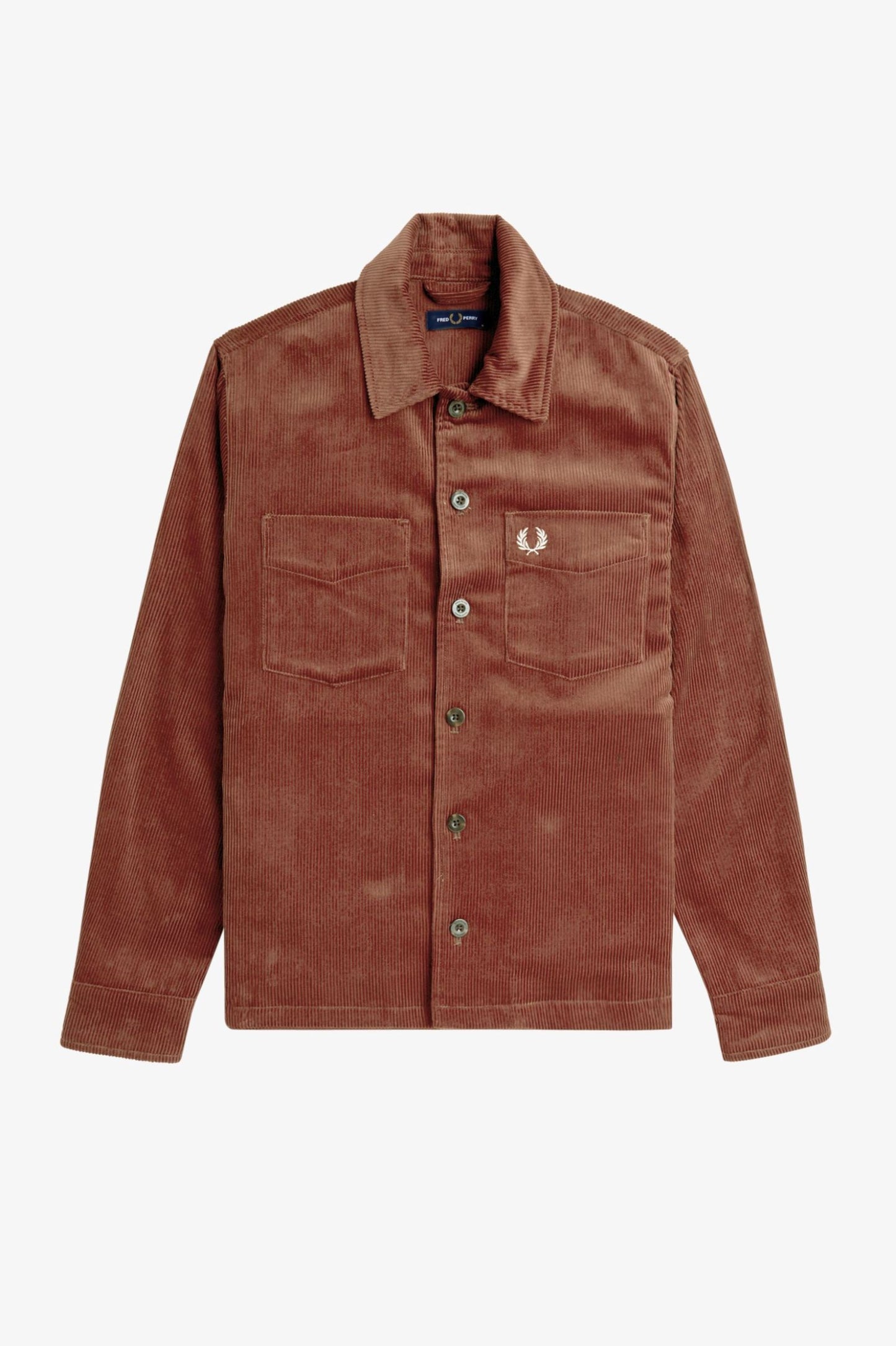 Fred Perry Corduroy Overshirt Whiskey Brown