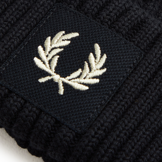 Fred Perry Waffle Knit Beanie black
