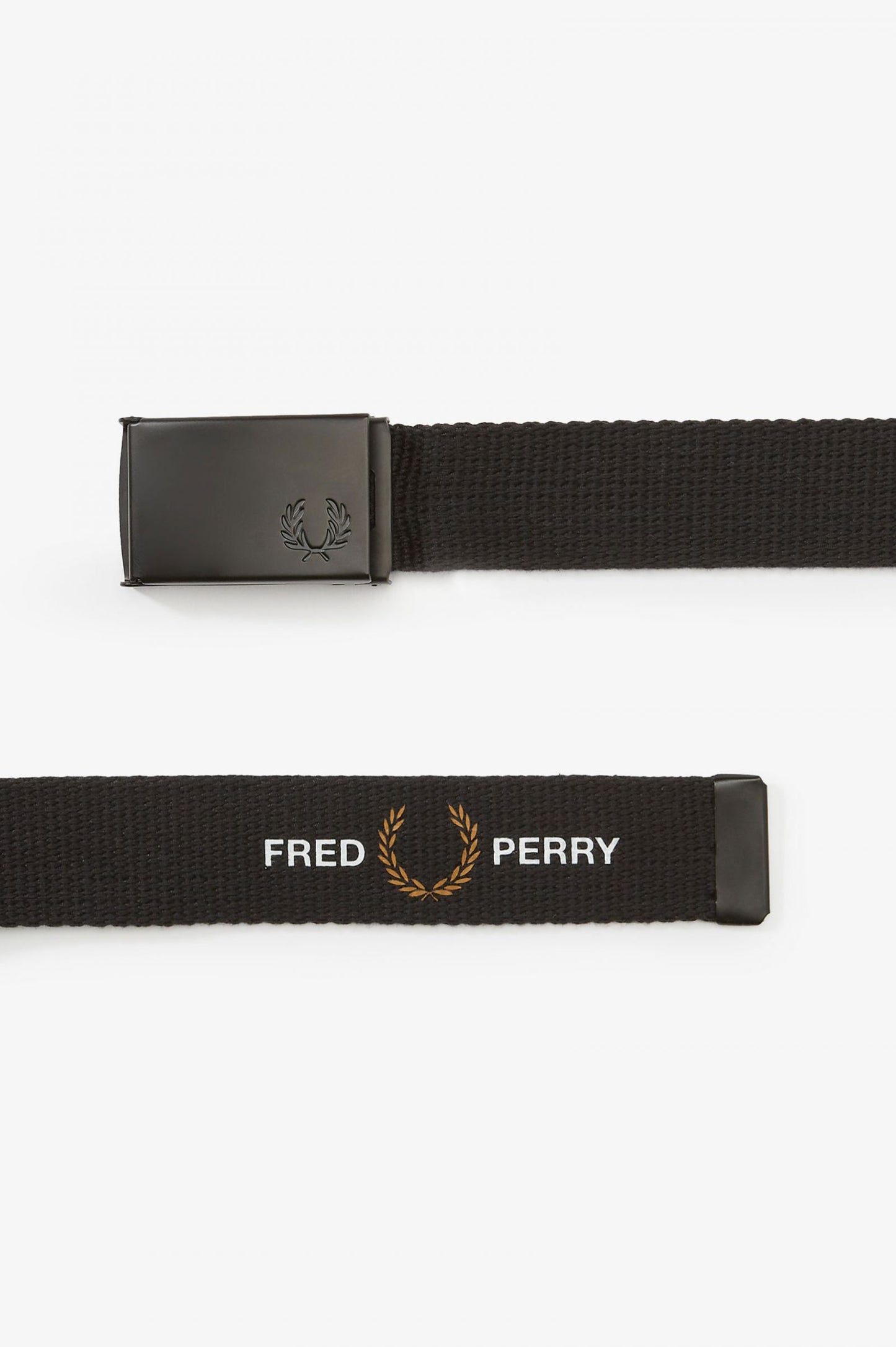 Fred Perry Graphic Webbing Belt black