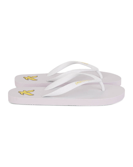 Lyle & Scott Flip Flop White