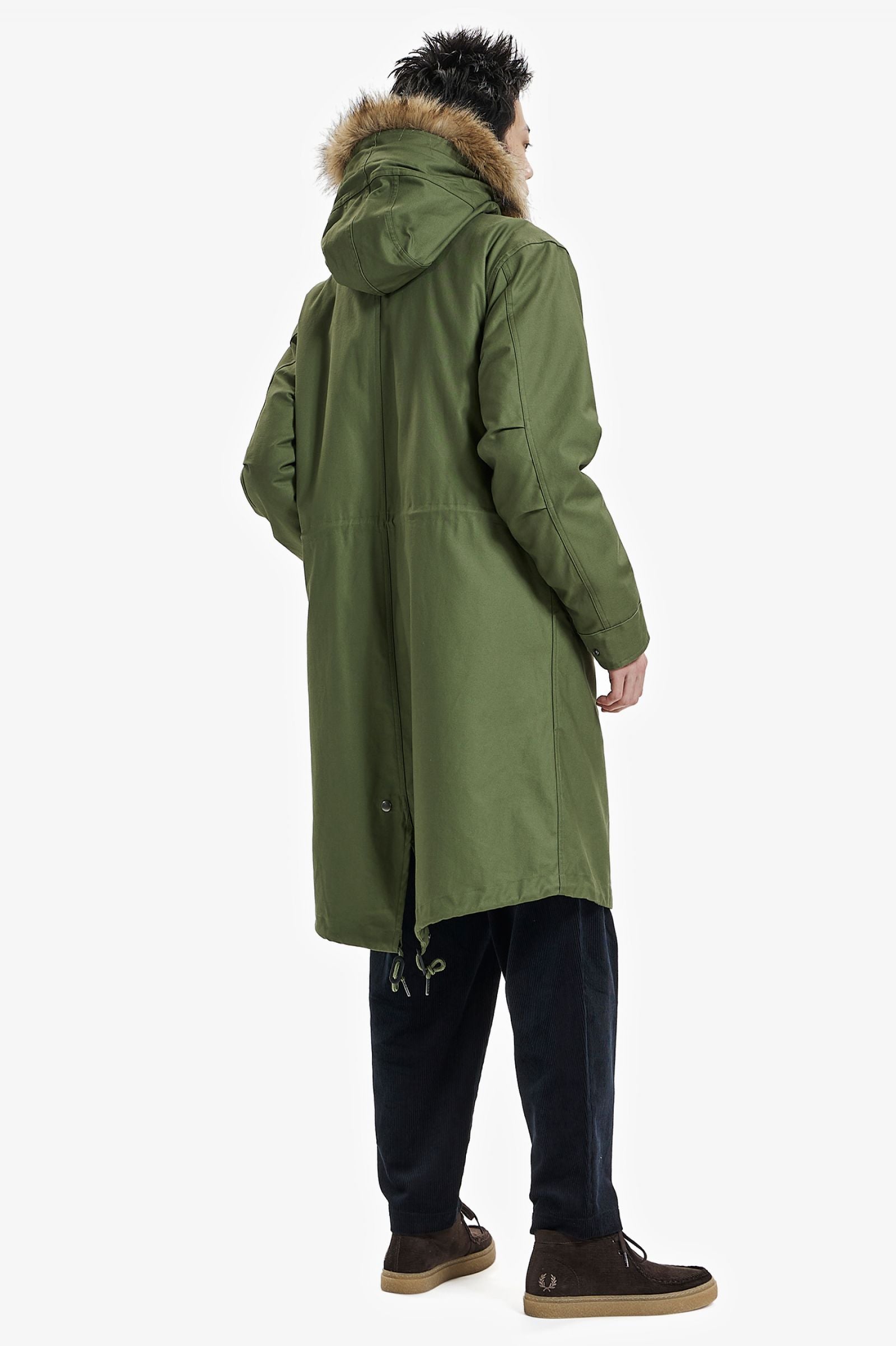 Fred Perry Jacket Zip-In Liner Parka Green