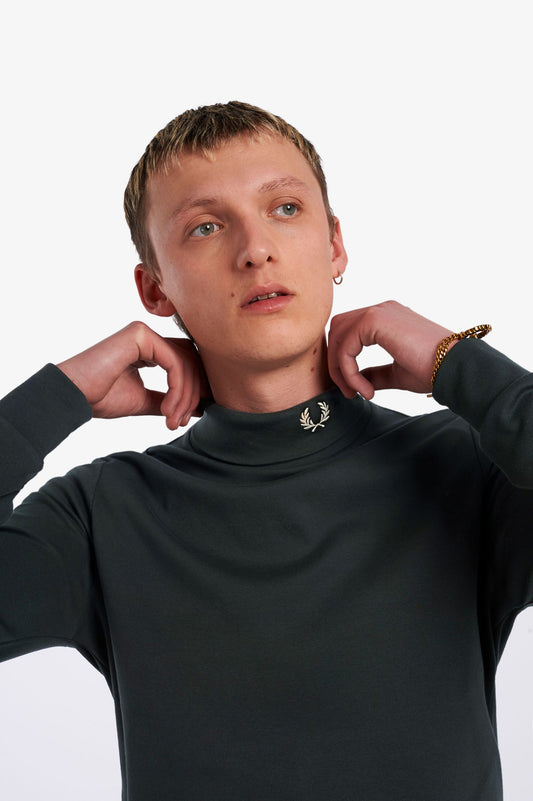 Fred Perry Roll Neck Night Green