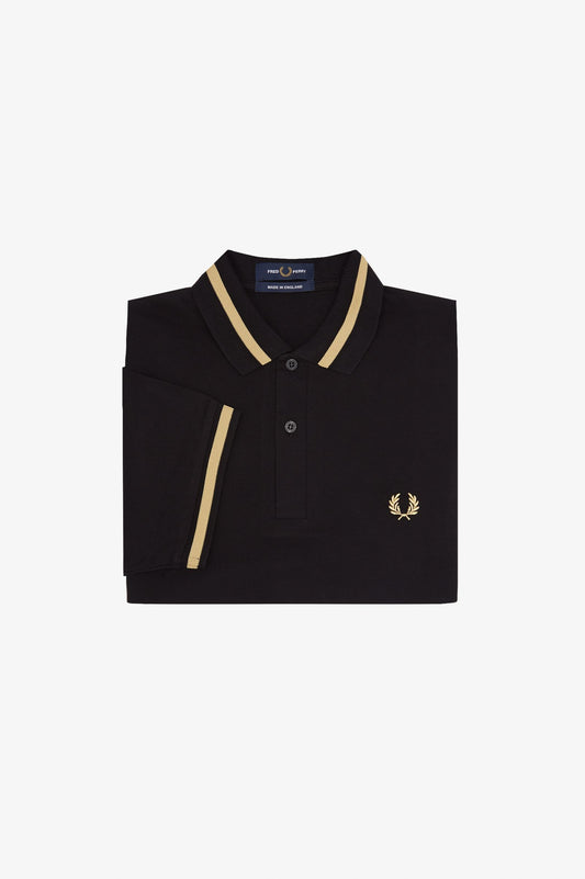 Fred Perry Polo Made In England M2 Black / Champagne