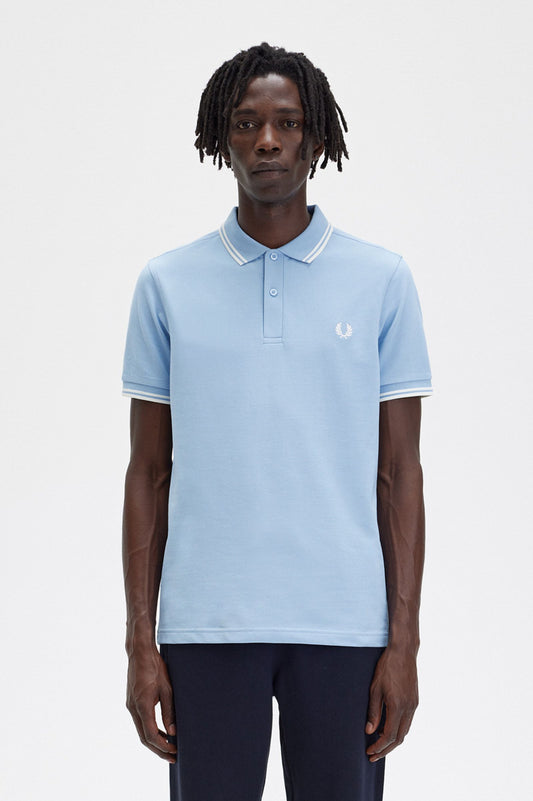 Fred Perry Polo M3600 Sky / Snow / Snow