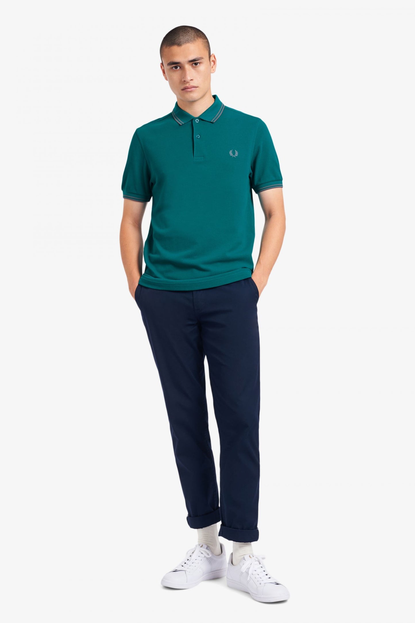 Fred Perry Polo M3600 Fanfare / 50's Silver