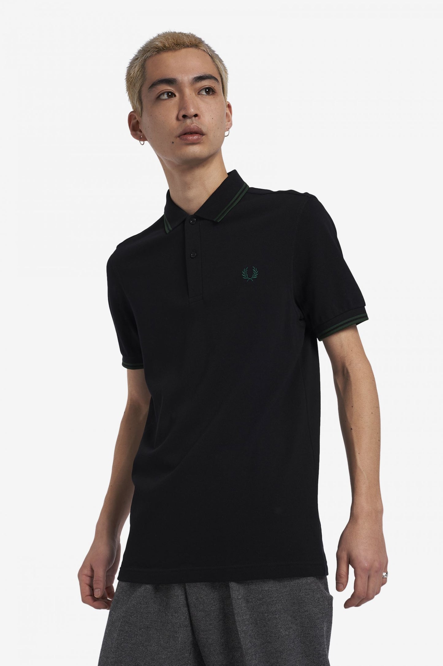 Fred Perry Polo M3600 Black / Ivy