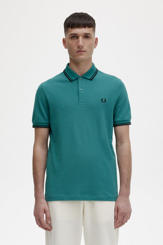 Fred Perry Polo M3600 Deep Minty / Black / Black