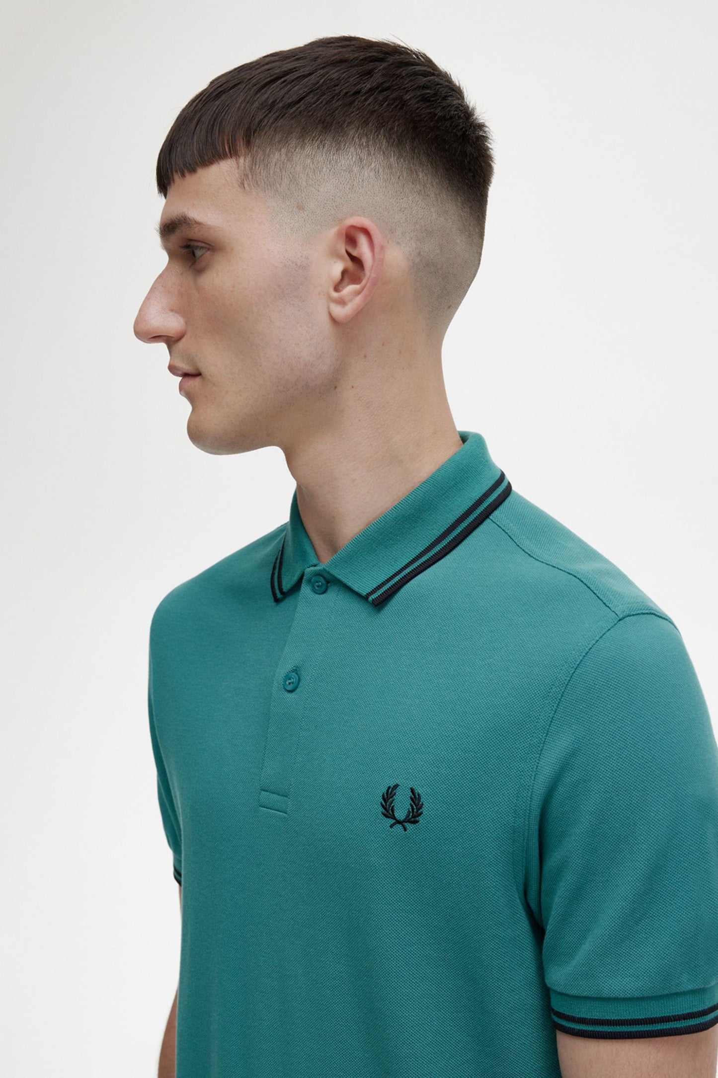 Fred Perry Polo M3600 Deep Minty / Black / Black